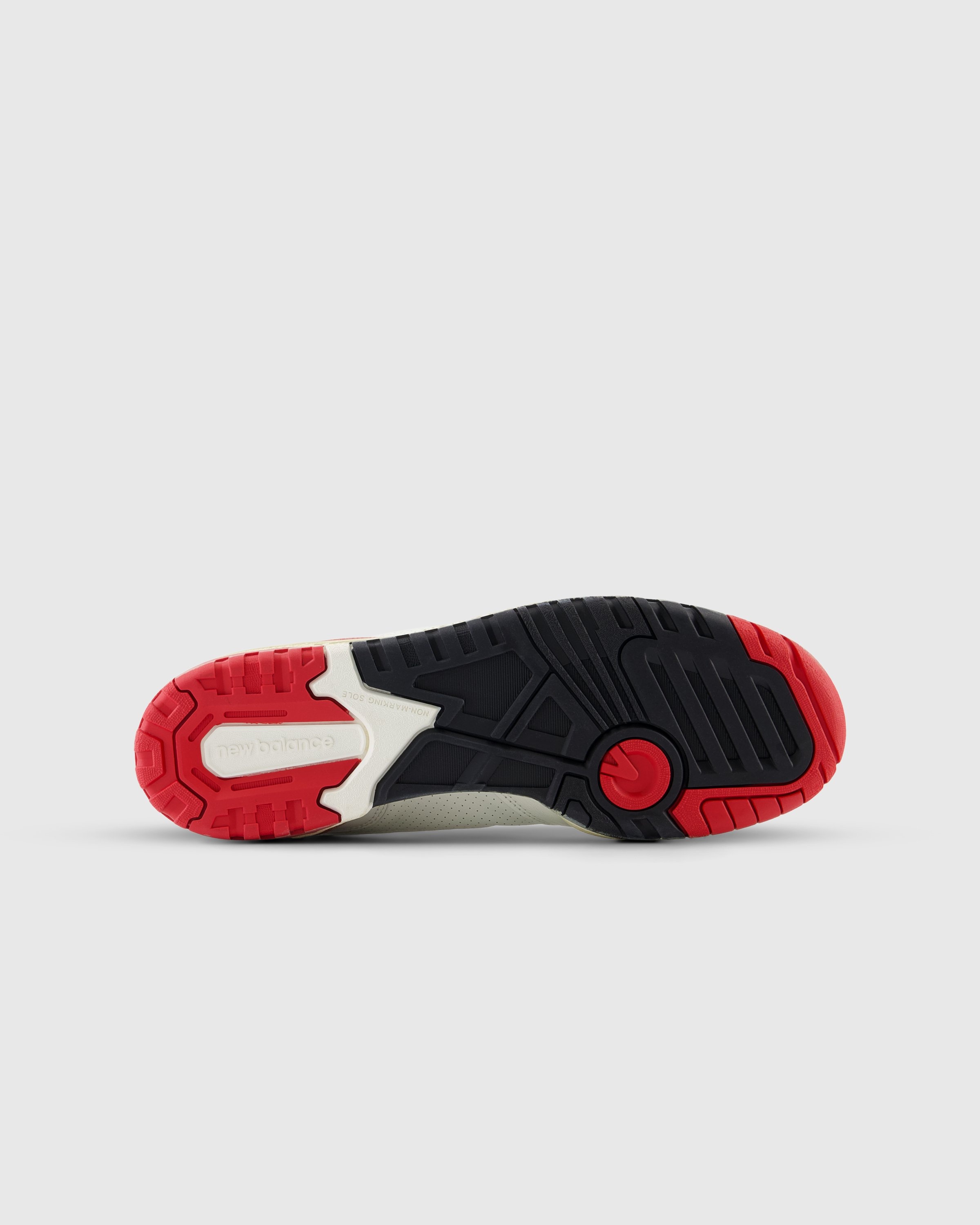New balance black with red sole sale